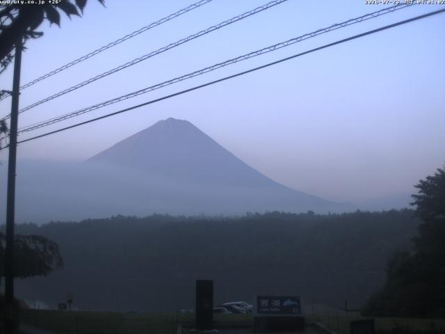 西湖からの富士山