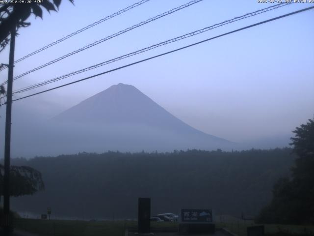 西湖からの富士山
