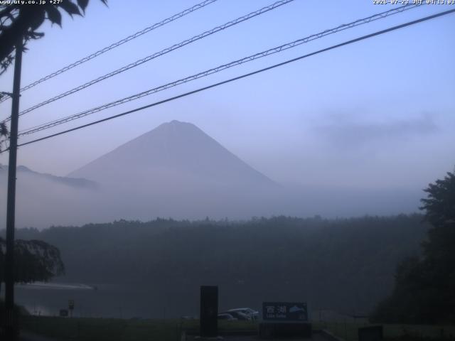 西湖からの富士山
