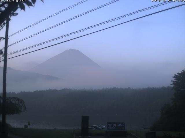 西湖からの富士山