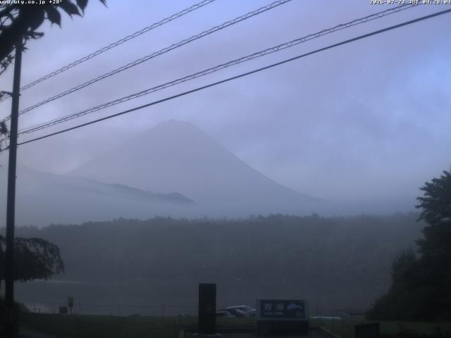 西湖からの富士山