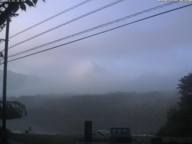 西湖からの富士山