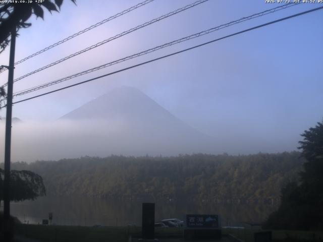 西湖からの富士山