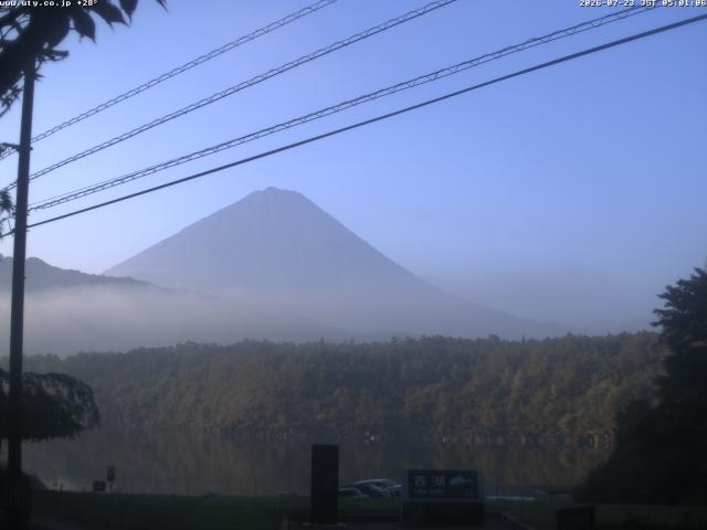 西湖からの富士山