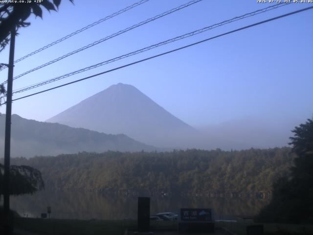 西湖からの富士山
