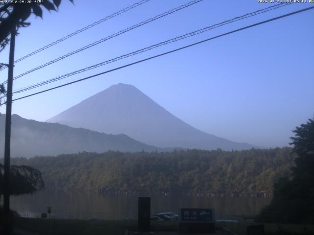 西湖からの富士山