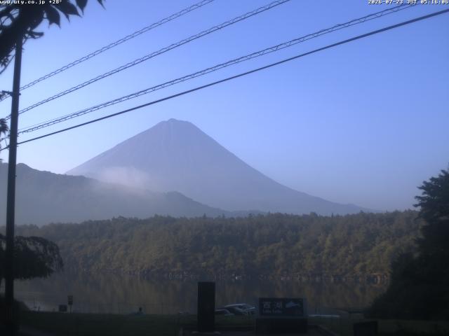 西湖からの富士山