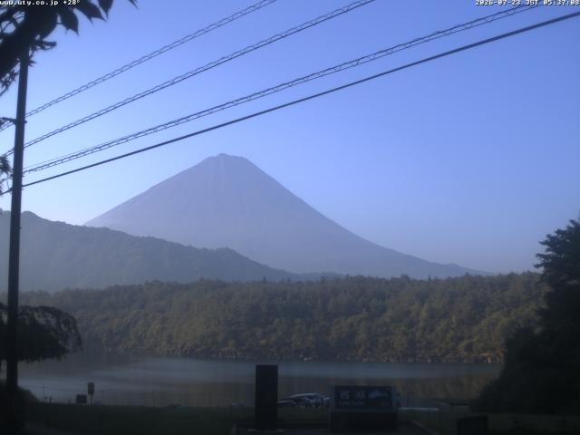 西湖からの富士山