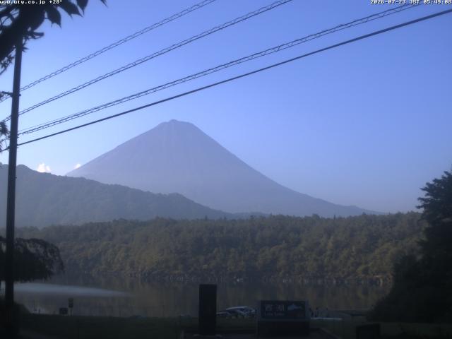 西湖からの富士山