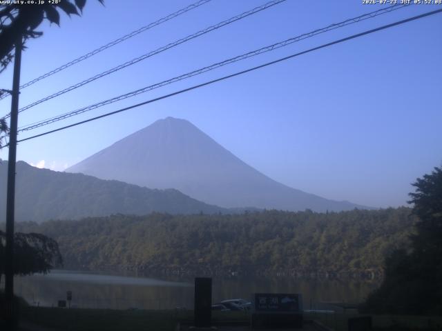 西湖からの富士山