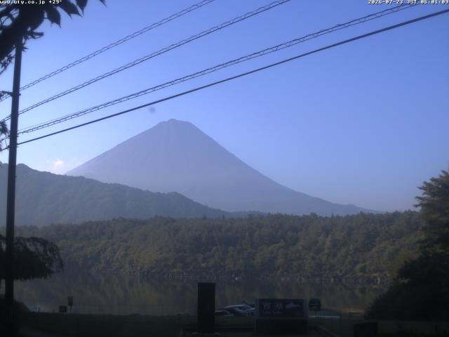 西湖からの富士山