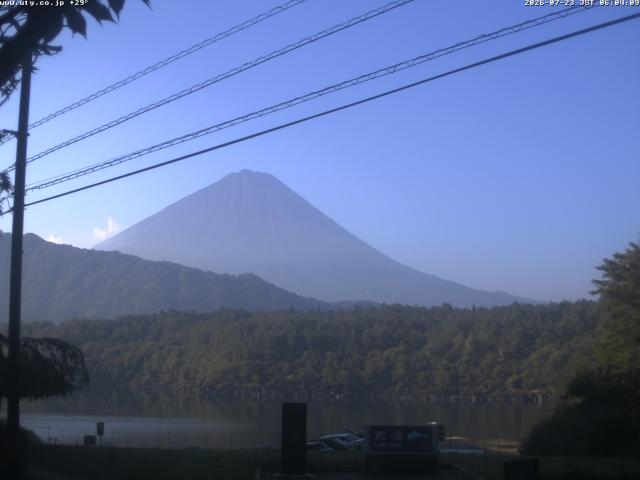 西湖からの富士山