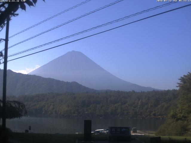 西湖からの富士山