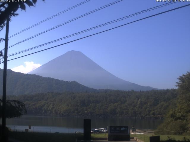 西湖からの富士山