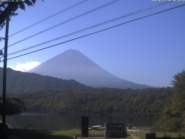 西湖からの富士山