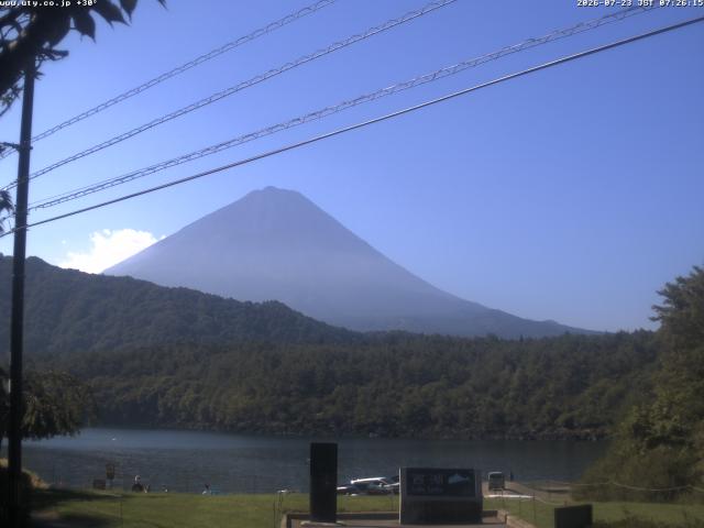 西湖からの富士山