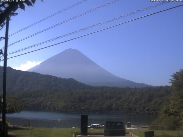 西湖からの富士山