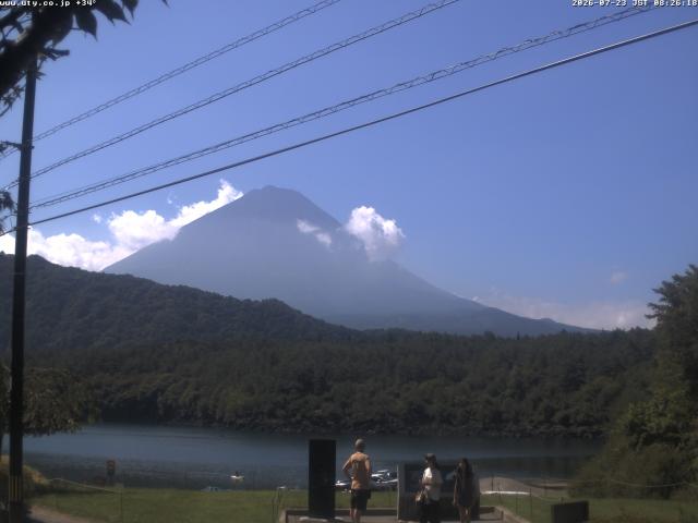 西湖からの富士山