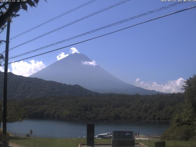 西湖からの富士山