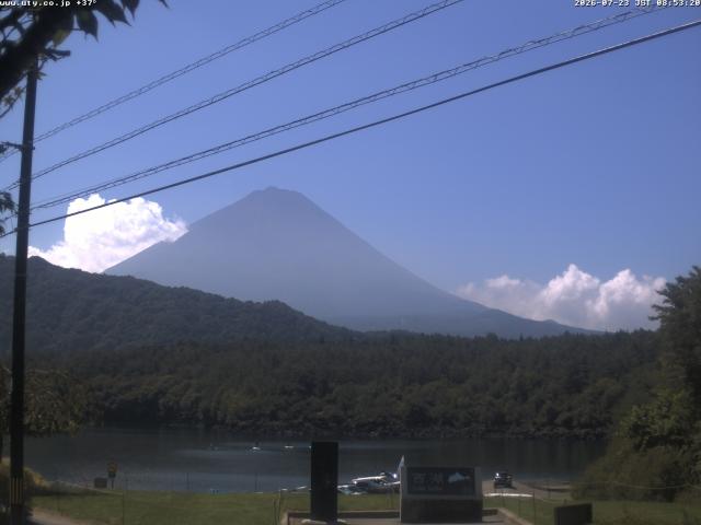 西湖からの富士山