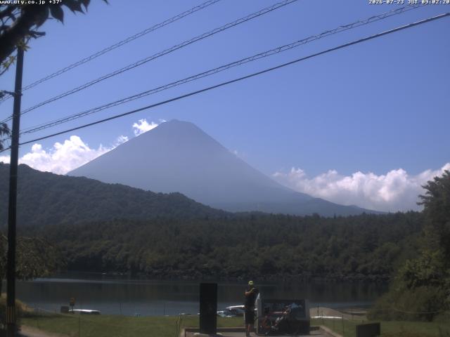 西湖からの富士山