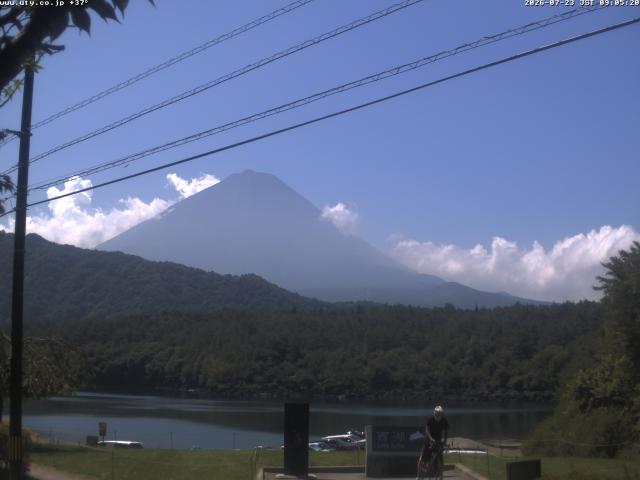 西湖からの富士山