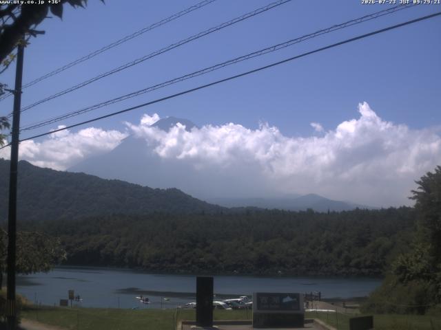 西湖からの富士山