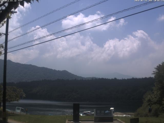 西湖からの富士山