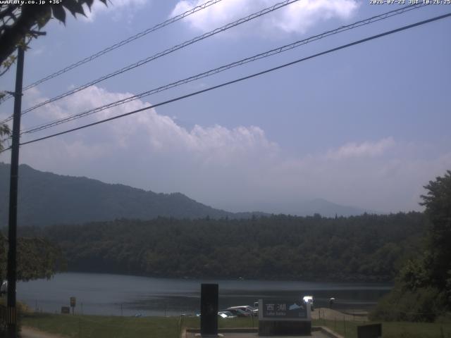西湖からの富士山
