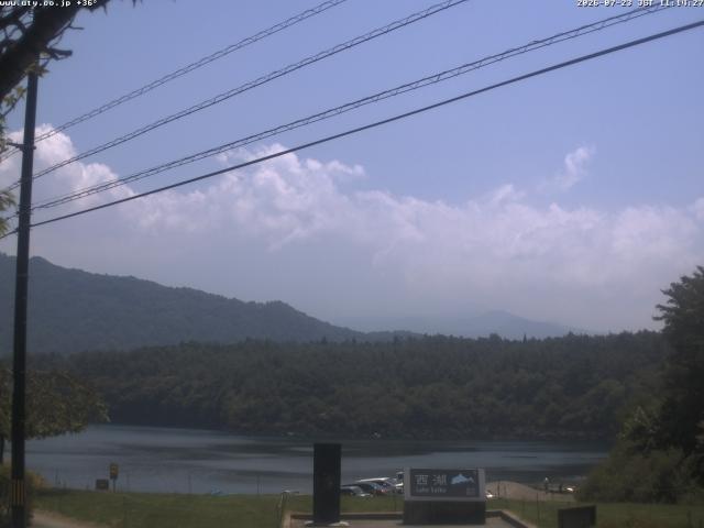 西湖からの富士山