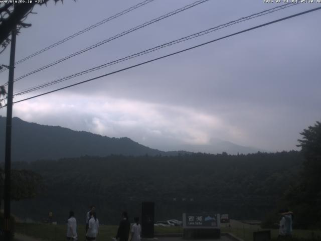 西湖からの富士山