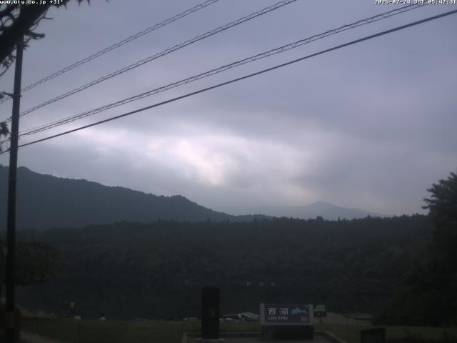 西湖からの富士山