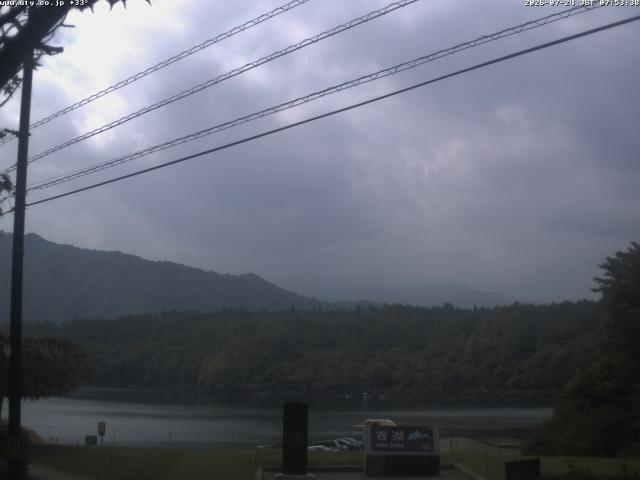 西湖からの富士山