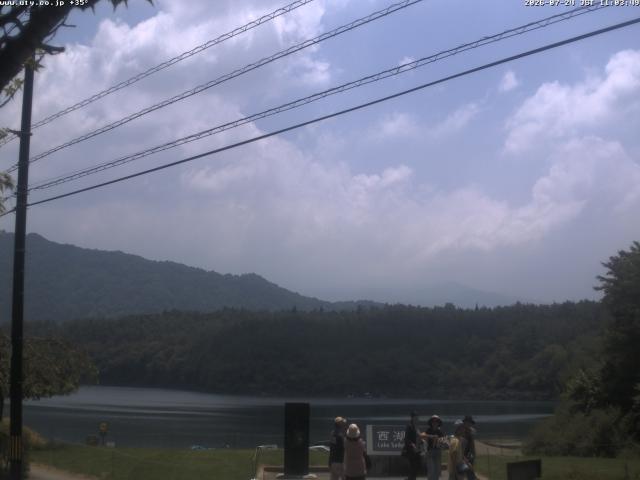 西湖からの富士山