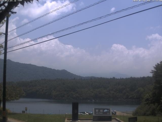 西湖からの富士山