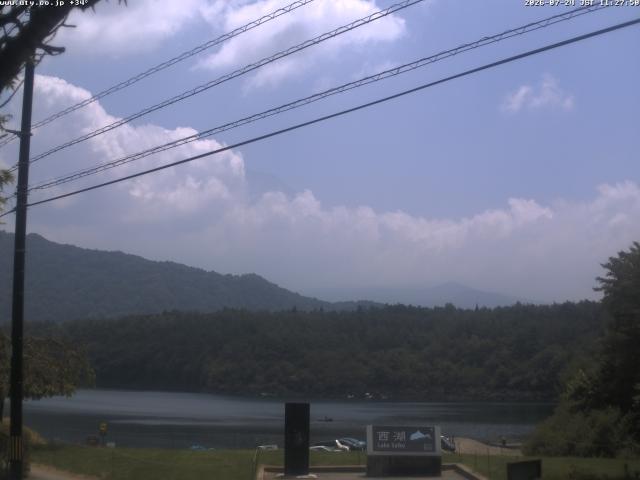 西湖からの富士山