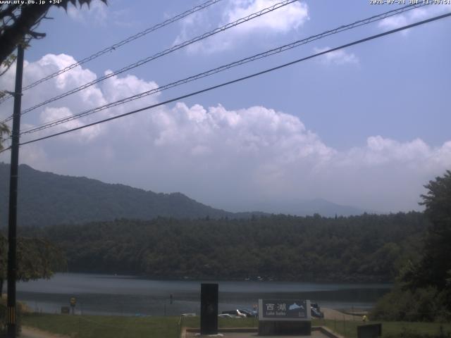西湖からの富士山