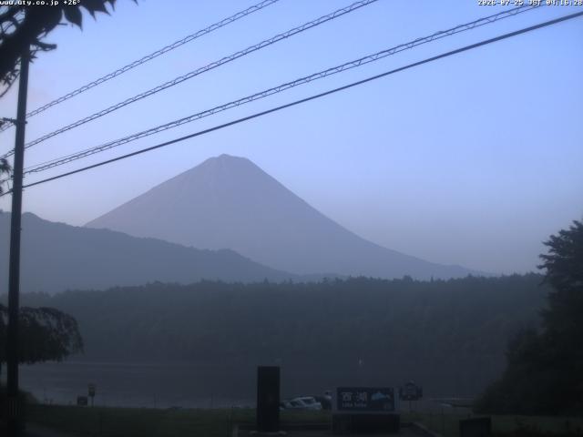 西湖からの富士山