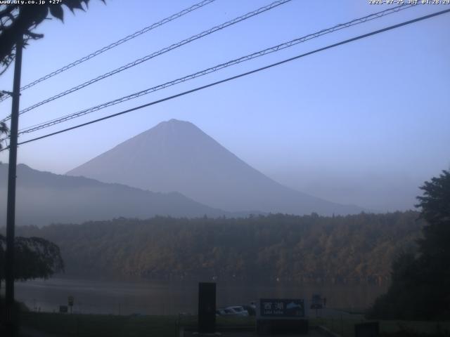 西湖からの富士山