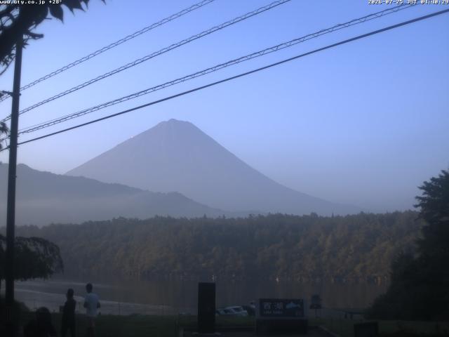 西湖からの富士山