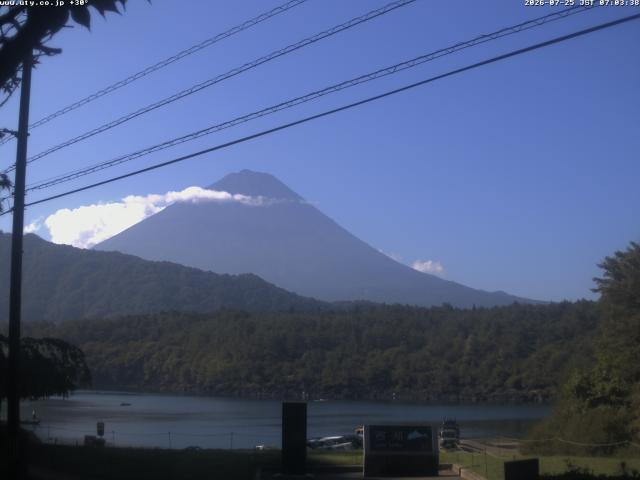 西湖からの富士山