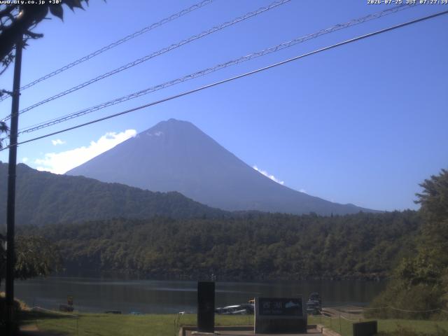 西湖からの富士山