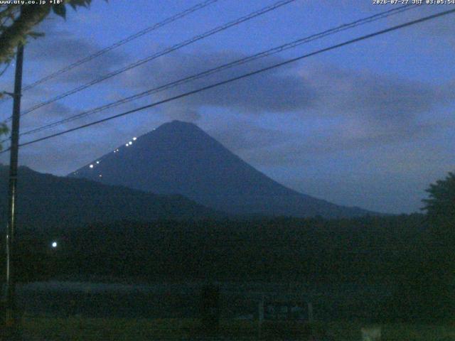 西湖からの富士山