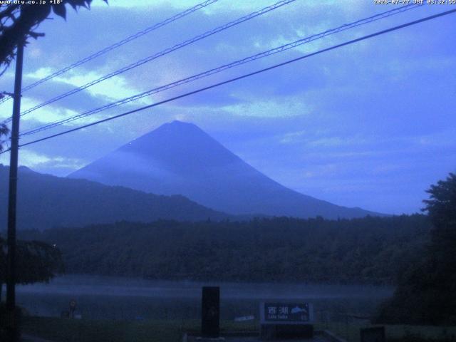 西湖からの富士山