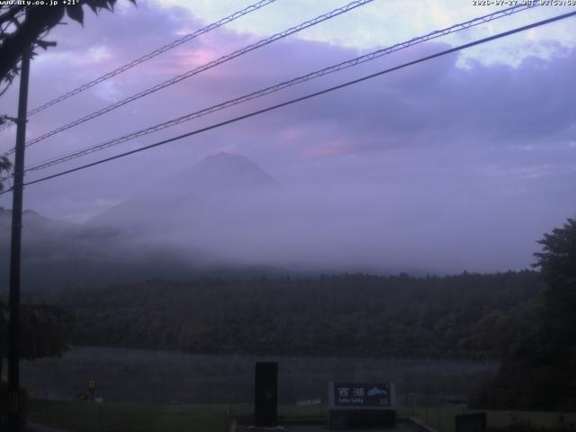 西湖からの富士山