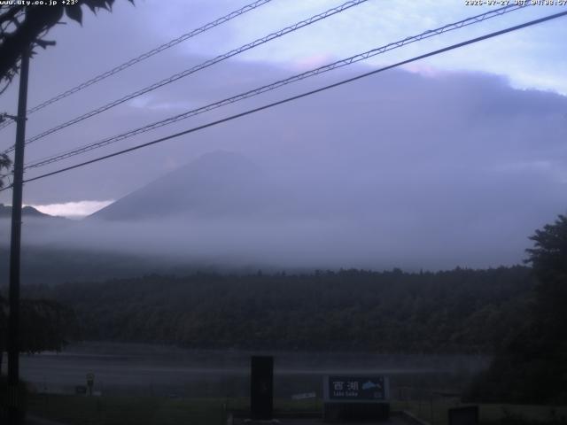 西湖からの富士山