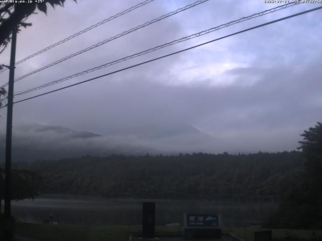 西湖からの富士山