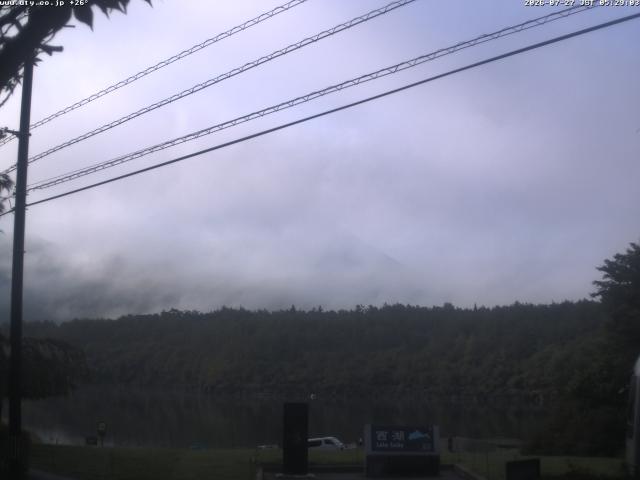 西湖からの富士山
