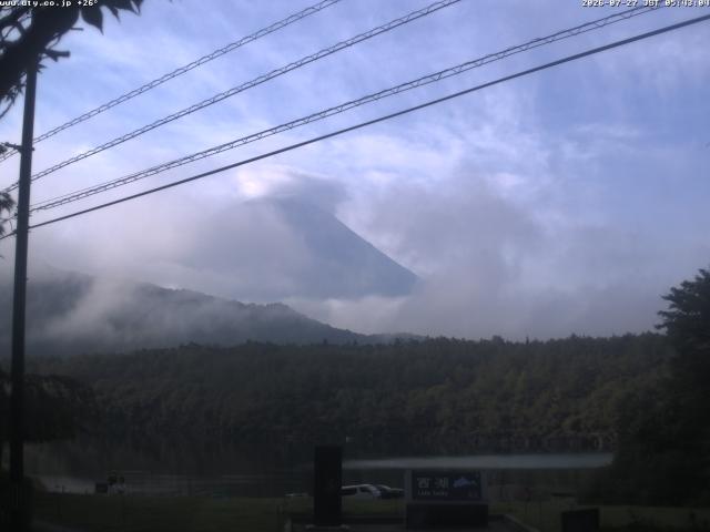 西湖からの富士山