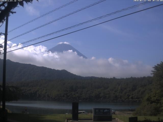 西湖からの富士山